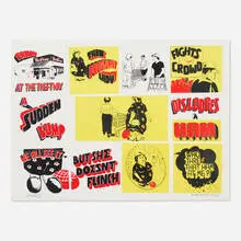 Steve Powers, Think Fast, 3-color screenprint on cotton rag