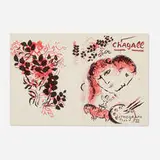 Marc Chagall, Cover for Marc Chagall Lithographie III, 1969-74, lithograph in colors