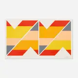 Larry Zox, Scissor Jack, 1978, screenprint in colors on BFK Rives