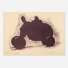 Robert Longo, America on Wheels, 1991, lithograph