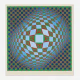 Victor Vasarely, Vilag, 1978, screenprint in colors