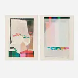 Margot Lovejoy, Two works from the See the Beautiful Sea portfolio, screenprint in colors
