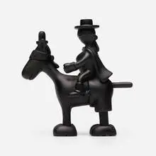 Tom Otterness, Horse and Rider Maquette, 2004, resin