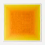 Julian Stanczak, Yellow Filtration, 1981, screenprint in colors