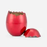 Jeff Koons, Cracked Egg, 2008, aluminum with red glaze