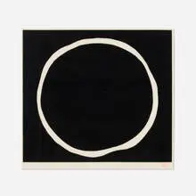 Jiro Yoshihara, Untitled (White on Black), screenprint