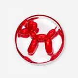 Jeff Koons, Red Balloon Dog, 1995, glazed porcelain
