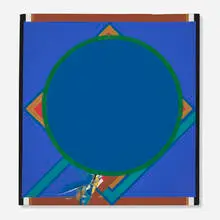 Untitled by Budd Hopkins, 1973, acrylic on canvas, sold Sep 2025