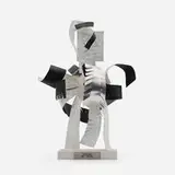George Chemeche, Prophet Zedekaih, 1982, paint on aluminum, wood