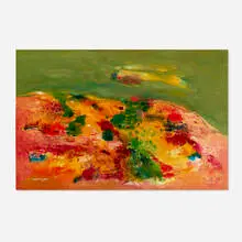 Ralph Rosenborg, American Landscape: Cloud and Mountain, 1984, oil on canvas