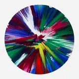 Circle Spin Painting by Damien Hirst, 2009, acrylic on paper, sold Sep 2025