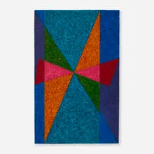 Hannes Beckmann, Untitled (Geometric Design), 1966, oil on canvas board