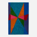 Hannes Beckmann, Untitled (Geometric Design), 1966, oil on canvas board