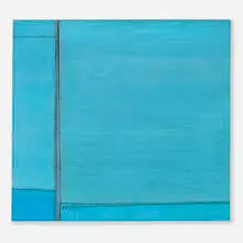 Ludwig Sander, Sky I, 1960, oil on paper mounted on Masonite