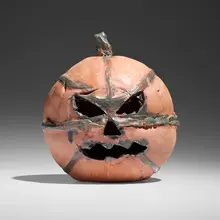 Untitled (Basketball) by Josh Smith, 2014, glazed earthenware, sold Sep 2025