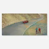 Arnold Friedman, Winding Road, Stoughton, MA., c. 1940 - 1945, oil on board