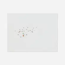 Matthew Ronay, Dispersion Piece (from the Four Drawings related to Sculpture 'Five Headed Cock in Drag' suite), 2004, ink and colored pencil on paper