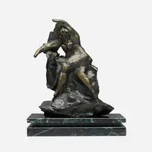 Reuben Nakian, Untitled, 1986, bronze, green marble