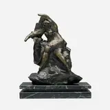 Reuben Nakian, Untitled, 1986, bronze, green marble