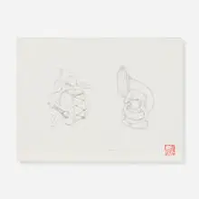 David Choe, Dogs, 2005, ball point pen and graphite on paper