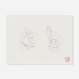 David Choe, Dogs, 2005, ball point pen and graphite on paper