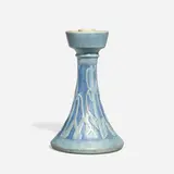 Candlestick with samara seeds by Corinne Marie Chalaron for Newcomb College Pottery, sold Nov 2023