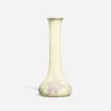 Decorated Porcelain vase with trumpet flowers by Harriet Elizabeth Wilcox for Rookwood Pottery, sold Nov 2023