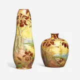 Royal Bonn, Autumn scenic vases, set of two