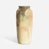 Fine Iris Glaze vase with autumn leaves by Josephine Zettel for Rookwood Pottery, sold Nov 2023