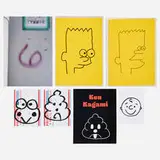 Ken Kagami, Art and zines, 2015-18, printed paper, ink on found object