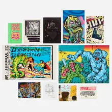 Gary Panter, Art and publications, 1977-2011, bound printed paper, screenprint in colors, audio compact disc