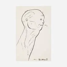 Charles Burns, Untitled (Spitting Man), c. 2005, ink on paper