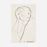 Charles Burns, Untitled (Spitting Man), c. 2005, ink on paper