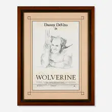 Alex Ross, Untitled (Danny DeVito as Wolverine), graphite on paper with collage