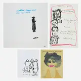 Kathleen Henderson, Art and ephemera, 2008-2016, oil pastel on paper, bound printed paper