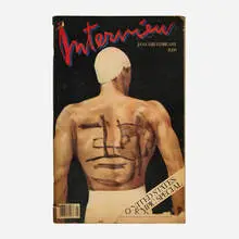 Robert Loughlin, Untitled (Interview Magazine), ink on found object