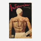 Robert Loughlin, Untitled (Interview Magazine), ink on found object