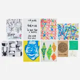 Rich Jacobs and Jason Polan, Art and ephemera, c. 2016, mixed media, bound printed paper