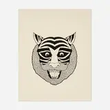 Matt Leines, Tiger, 2013, ink on paper