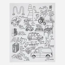 Untitled by Jason Polan, ink on paper, sold May 2024