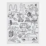 Jason Polan, Untitled, ink on paper