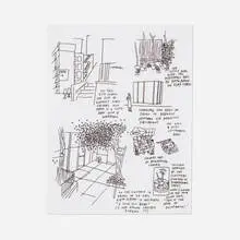 Untitled by Jason Polan, ink on paper, sold May 2024