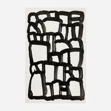 Jason Polan, Untitled, 2017, Krink paint on paper