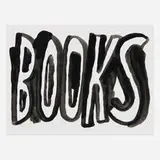 Jason Polan, Untitled (Books), 2019, ink on paper