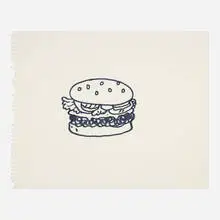 Jason Polan, Untitled (Hamburger), ink on paper