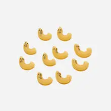 Untitled (Elbow Macaroni Faces) by Jason Polan, c. 2013, ink on macaroni, sold May 2024