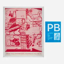 Peter Saul, Artist's book and poster, printed paper, printed and bound paper