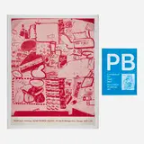 Peter Saul, Artist's book and poster, printed paper, printed and bound paper