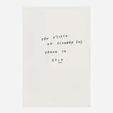Jason Polan, Ten O'Clock on October (10) Tenth in 2010, 2010, ink on paper