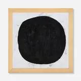 Jason Polan, Untitled (Dot), graphite on paper in artist's frame